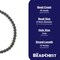 The Bead Chest Charcoal Black Volcanic Lava Stone Beads (8mm): Organic Gemstone Round Spherical Energy Stone Healing Power Crystal for Jewelry Bracelet Mala Necklace Making